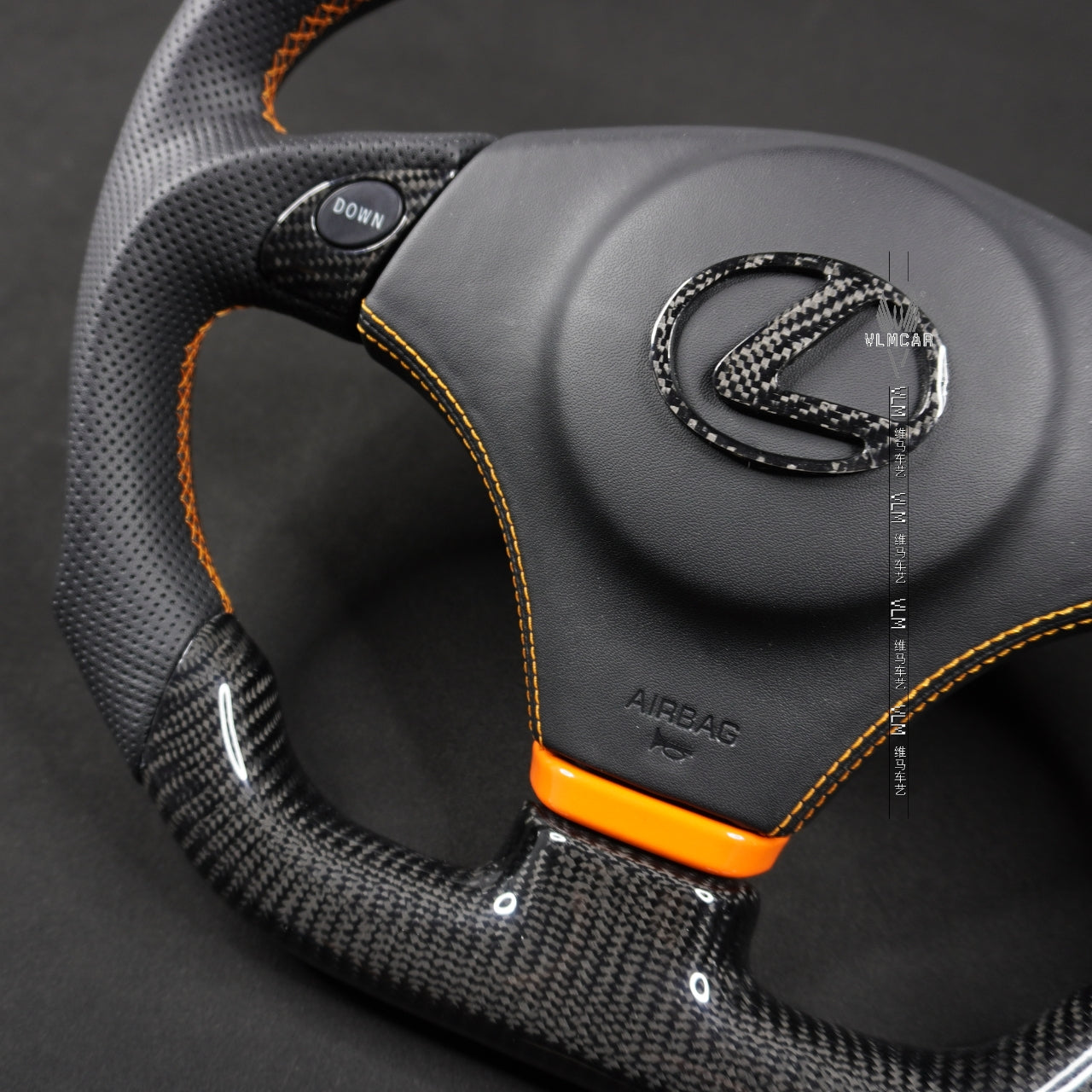 Private Custom Carbon Fiber Steering Wheel For Lexus IS200 IS300