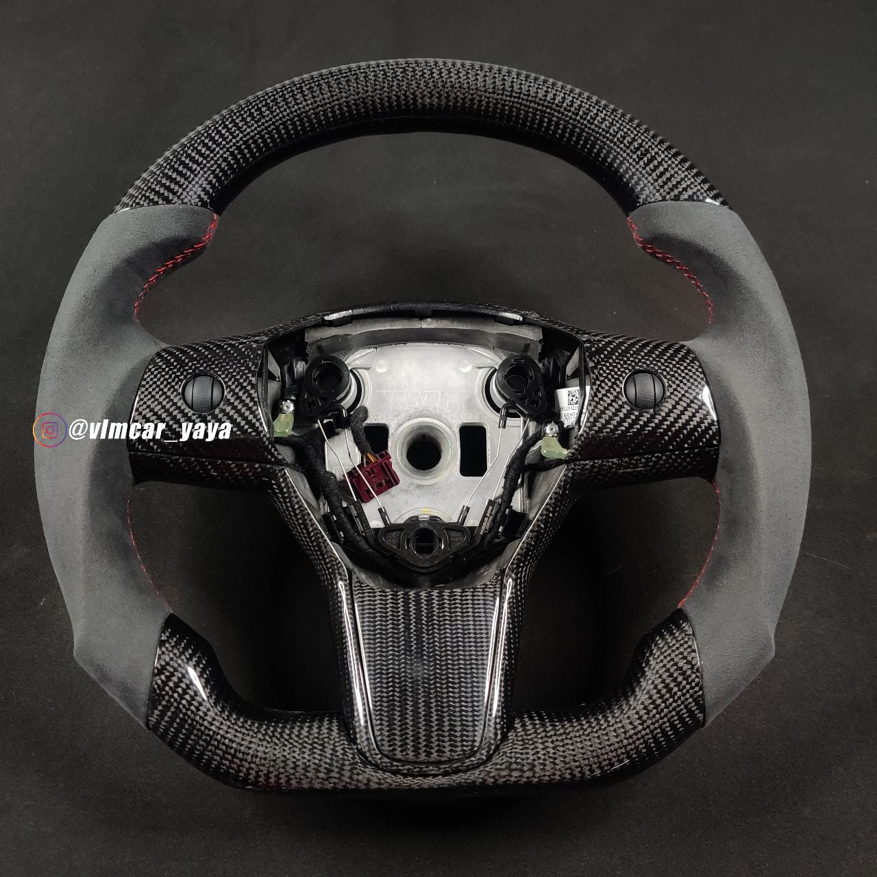 Private Custom Carbon Fiber Steering Wheel For Tesla Model3 ModelY