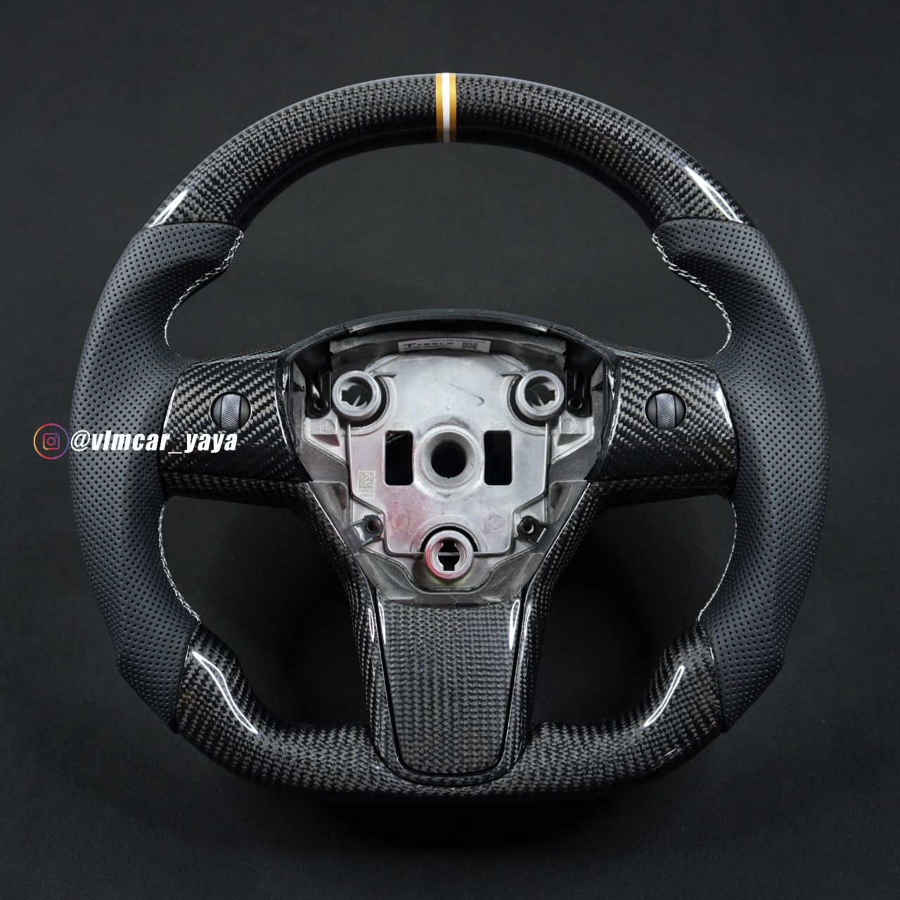 Private Custom Carbon Fiber Steering Wheel For Tesla Model3 ModelY