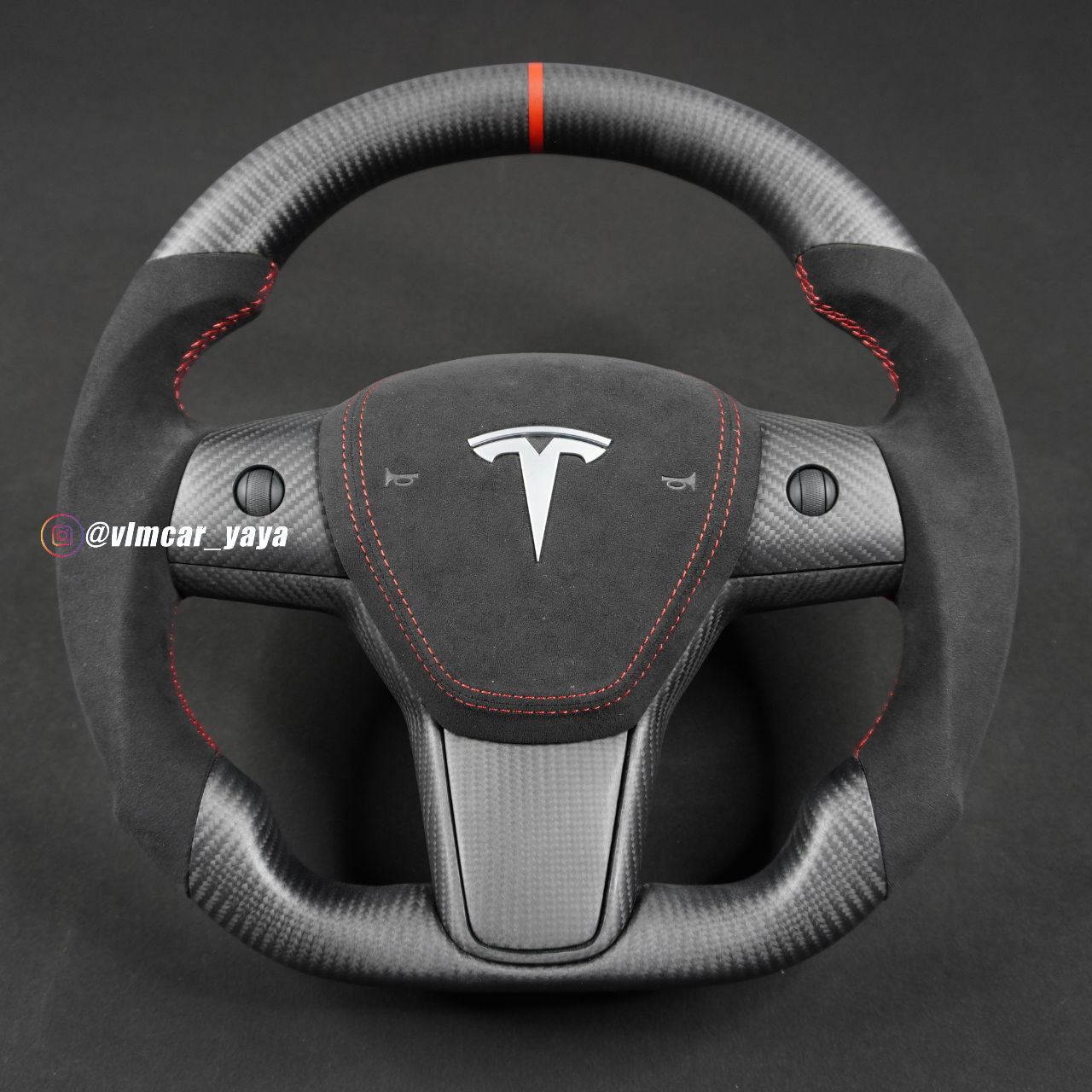 Private Custom Carbon Fiber Steering Wheel For Tesla Model3 ModelY