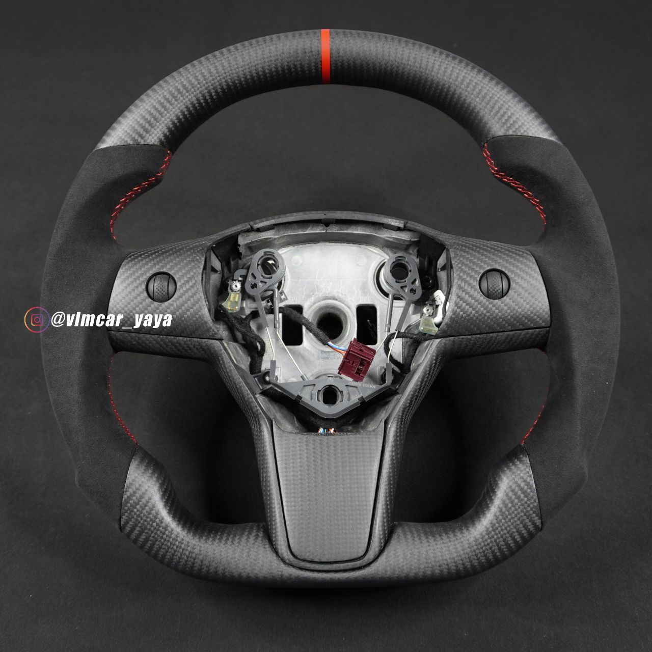 Private Custom Carbon Fiber Steering Wheel For Tesla Model3 ModelY