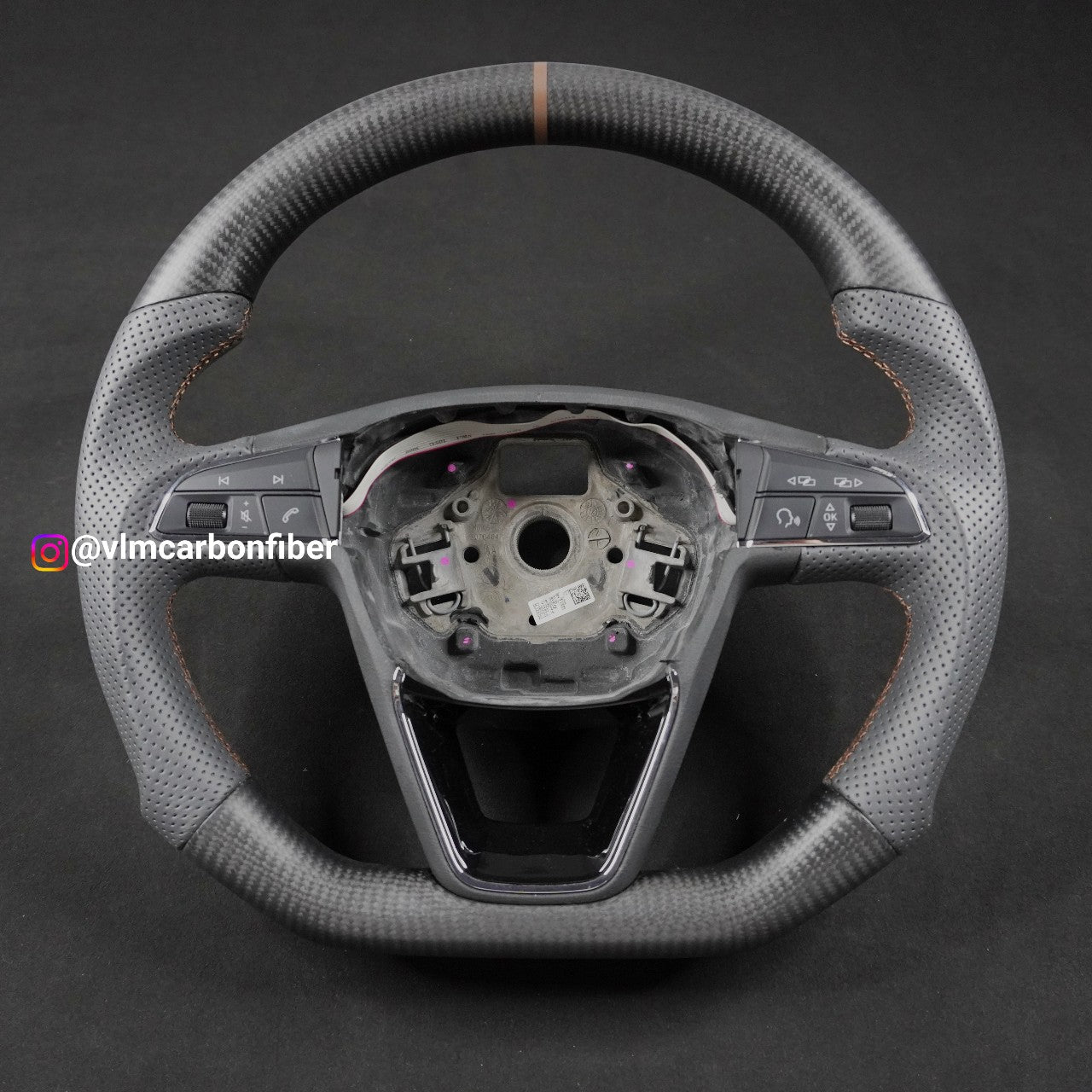 Private Custom Carbon Fiber Steering Wheel For Seat Leon Cupra R ST Ateca FR IBIZA