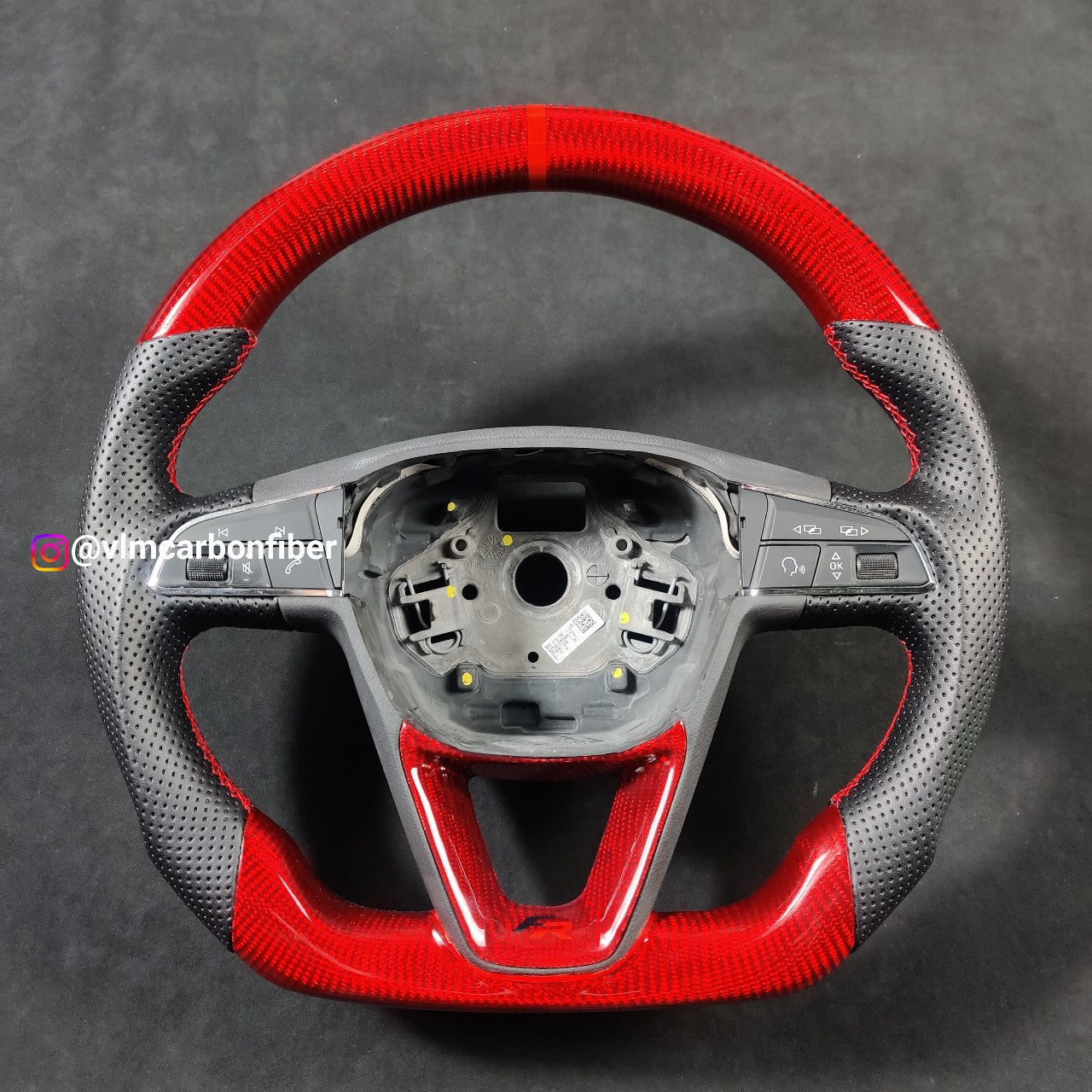 Private Custom Carbon Fiber Steering Wheel For Seat Leon Cupra R ST Ateca FR IBIZA