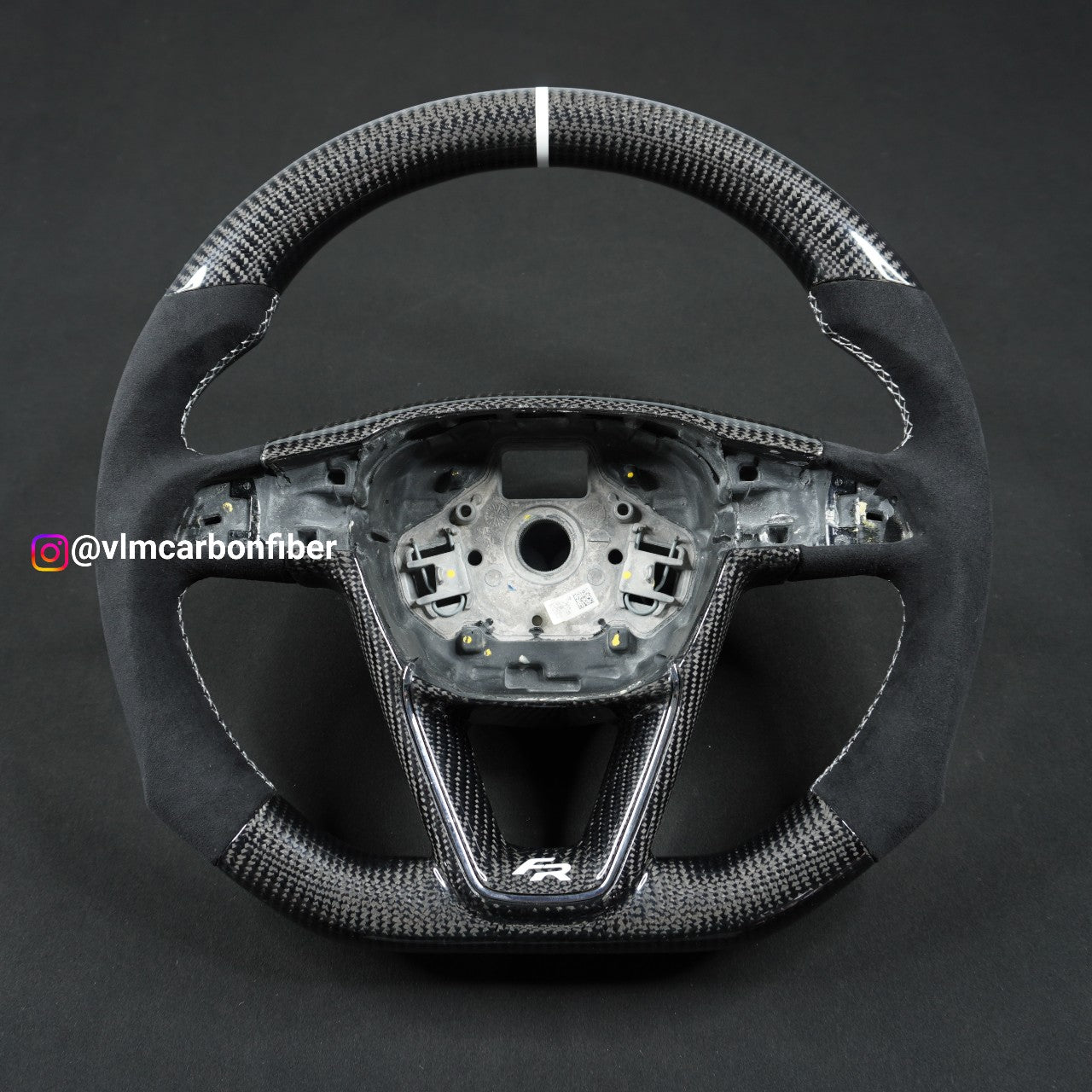 Private Custom Carbon Fiber Steering Wheel For Seat Leon Cupra R ST Ateca FR IBIZA