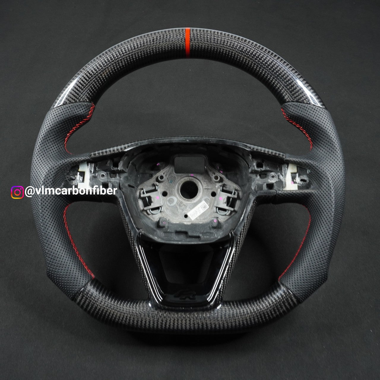 Private Custom Carbon Fiber Steering Wheel For Seat Leon Cupra R ST Ateca FR IBIZA