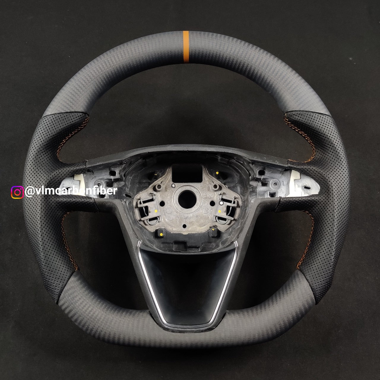 Private Custom Carbon Fiber Steering Wheel For Seat Leon Cupra R ST Ateca FR IBIZA