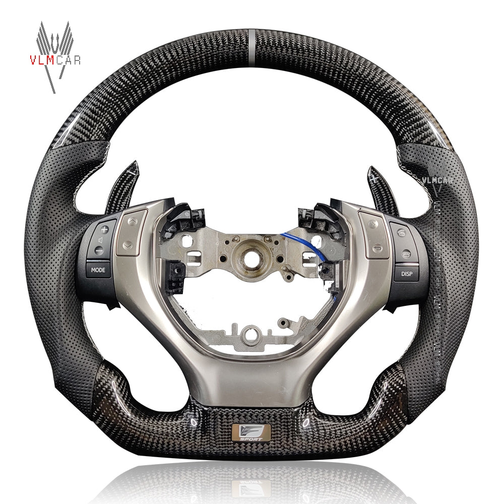 Private Custom Carbon Fiber Steering Wheel For Lexus GS / GS250 / GS350 / GS300 / GS400 / GS430 /  GS450