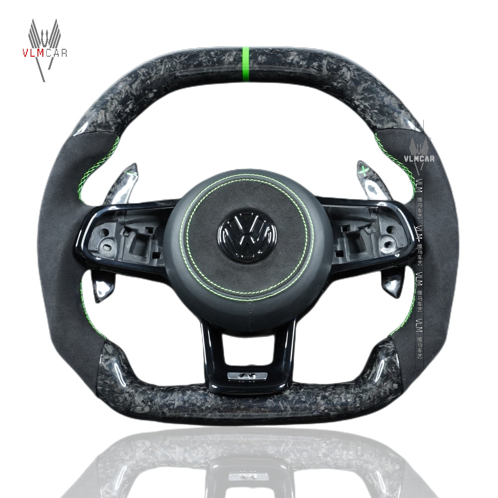 Private Custom Carbon Fiber Steering Wheel For Volkswagen Golf7 MK7 R GTI VW