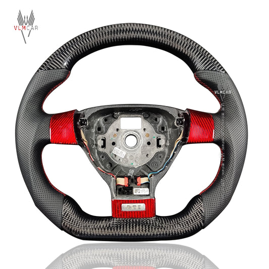 Private Custom Carbon Fiber Steering Wheel For Volkswagen Golf5 MK5 GTI VW