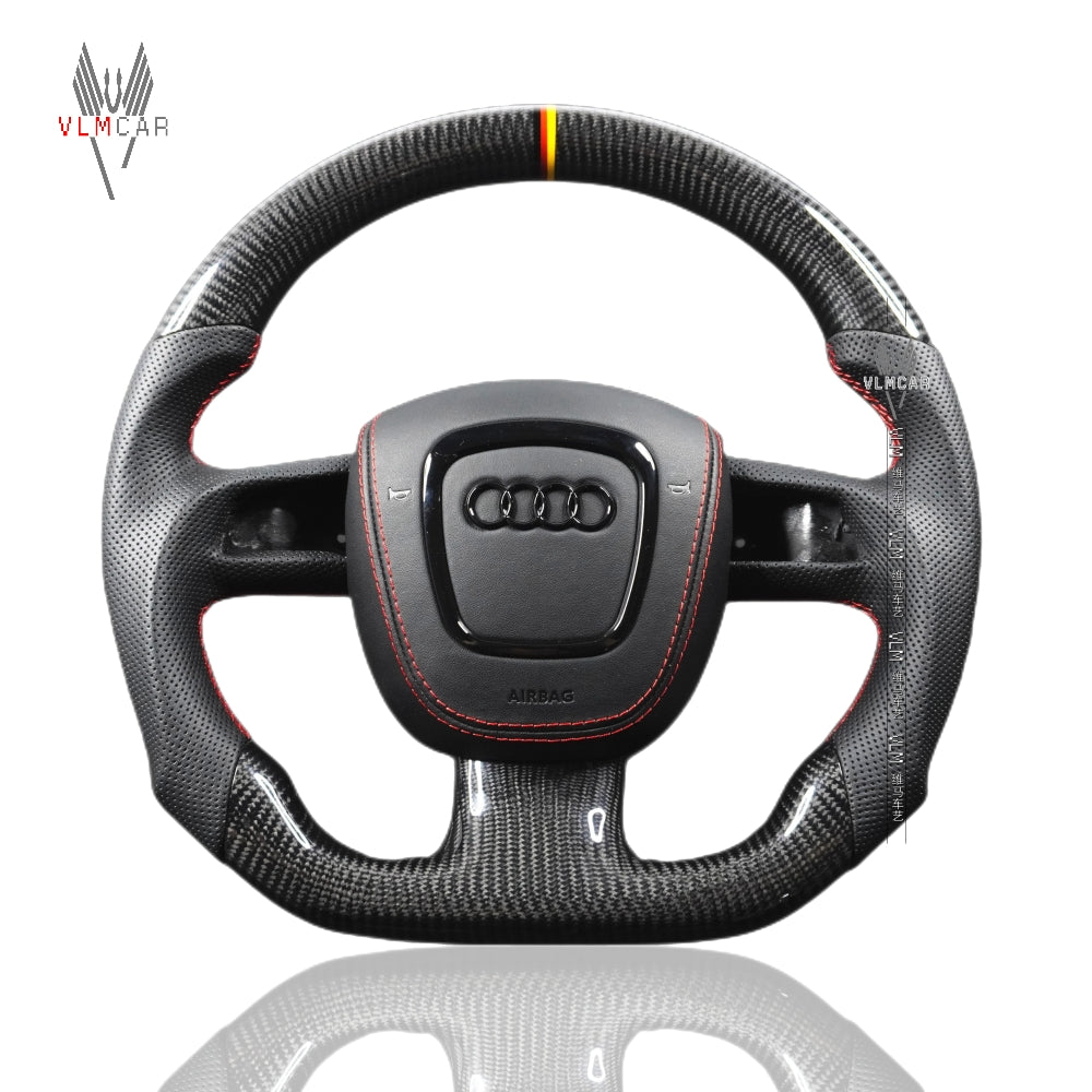 Private Custom Carbon Fiber Steering Wheel For Audi A3 A4 A5 S4 S5 S6 RS4 RS5 Q5 Q7