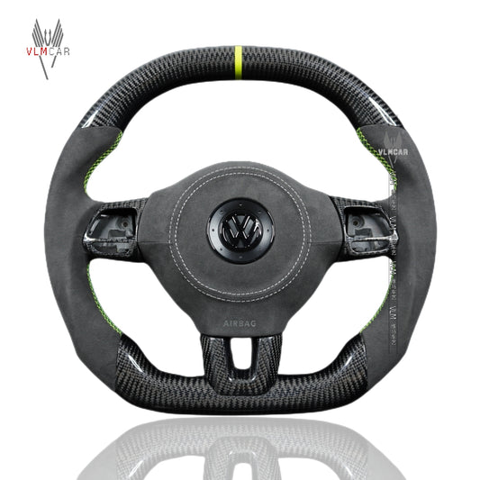 Private Custom Carbon Fiber Steering Wheel For Volkswagen Golf6 MK6 GTI Manual VW