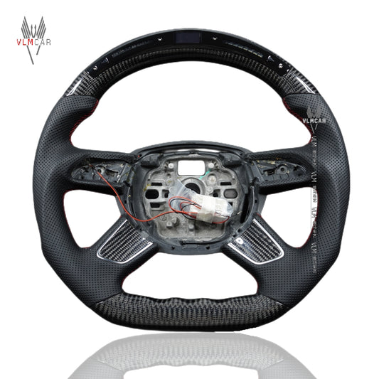 Private Custom Carbon Fiber Steering Wheel For Audi A4 A6 A7 Q7