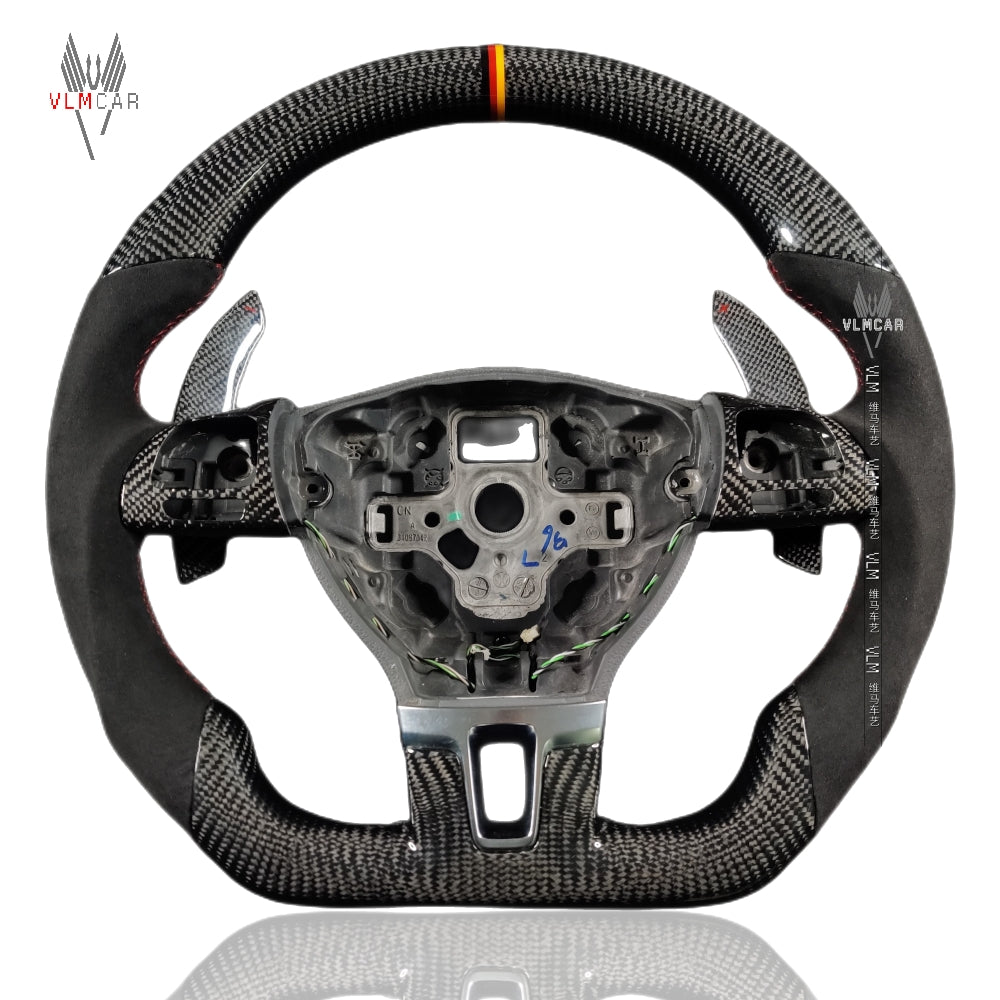 Private Custom Carbon Fiber Steering Wheel For Volkswagen Golf Jetta CC Passat MK6 VW