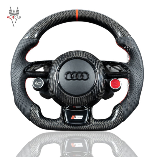 Private Custom Carbon Fiber Steering Wheel For Audi A1 A3 A4 A5 A6 A7 S6 S7 Q3