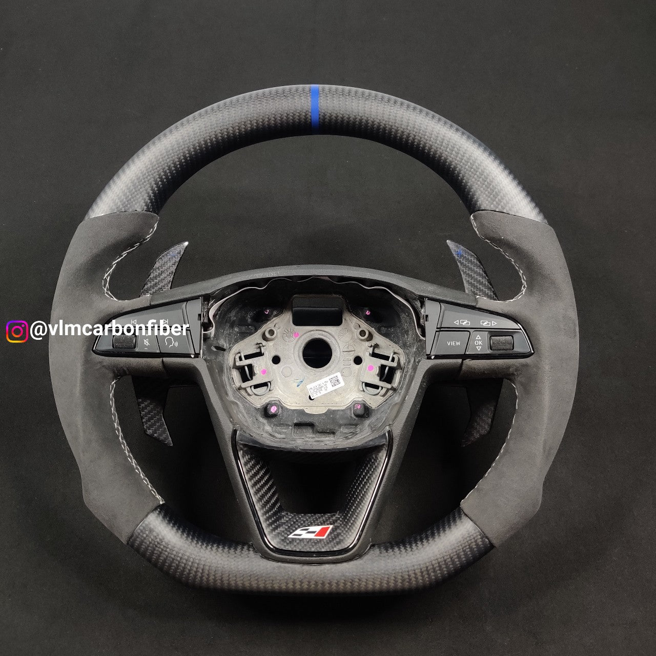 Private Custom Carbon Fiber Steering Wheel For Seat Leon Cupra R ST Ateca FR IBIZA