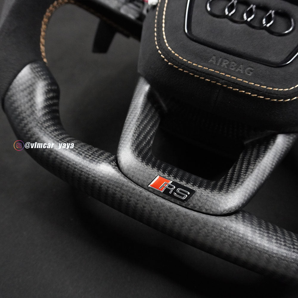 Private Custom Carbon Fiber Steering Wheel For Audi Q3 Q5 SQ8 RS5