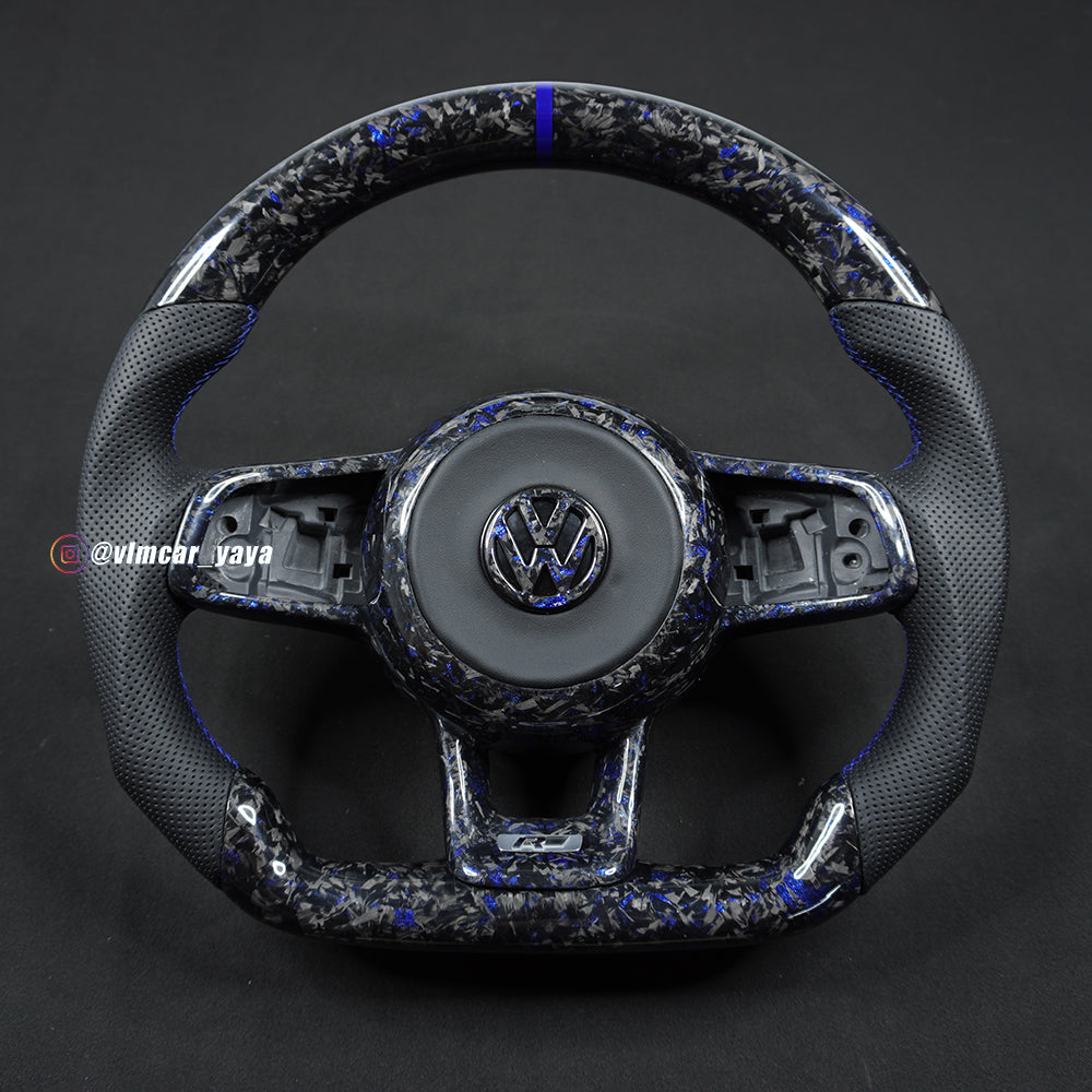 Private Custom Carbon Fiber Steering Wheel For Volkswagen Golf7 MK7 R GTI VW