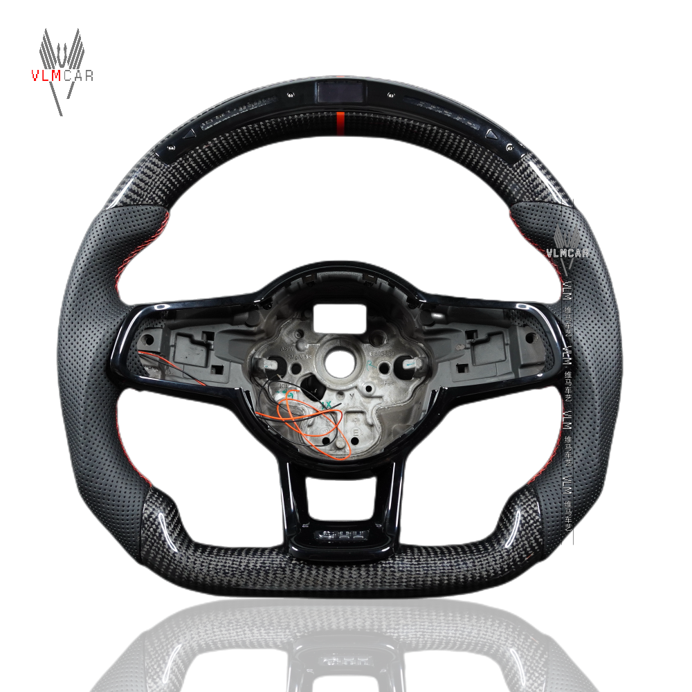Private Custom Carbon Fiber Steering Wheel For Volkswagen Golf7 MK7R GTI VW