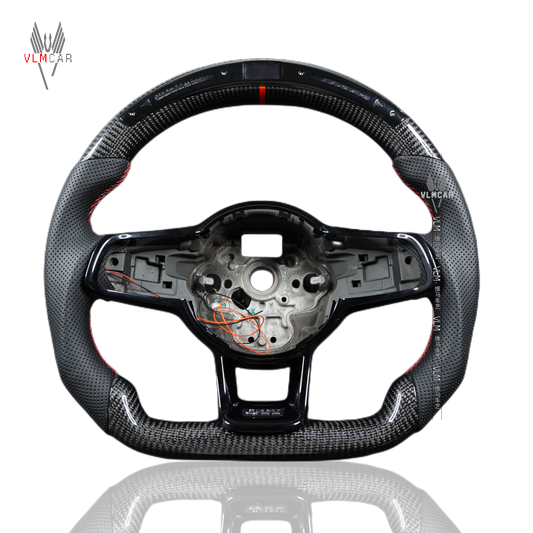 Private Custom Carbon Fiber Steering Wheel For Volkswagen Golf7 MK7R GTI VW