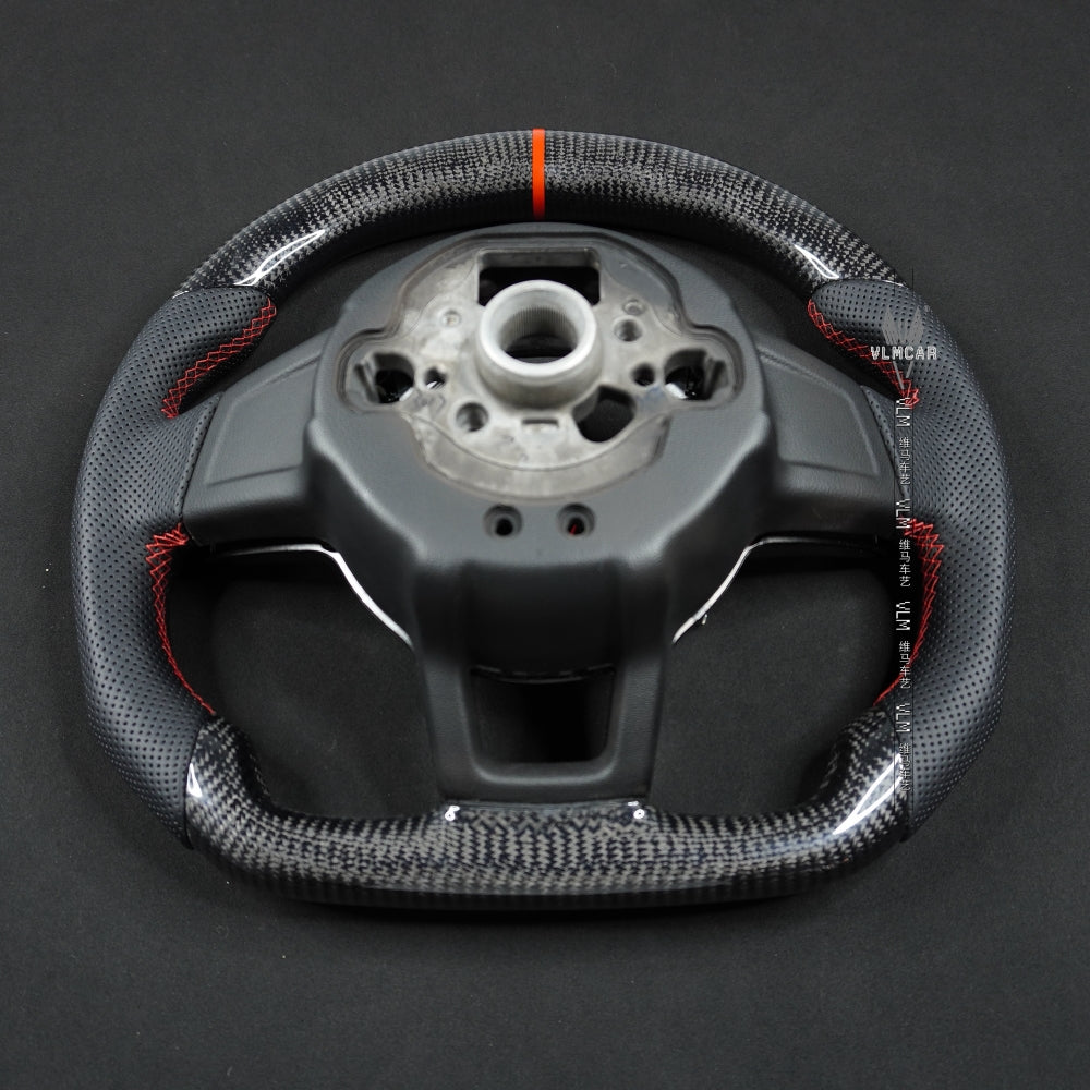 Private Custom Carbon Fiber Steering Wheel For Volkswagen Golf7 MK7R GTI VW