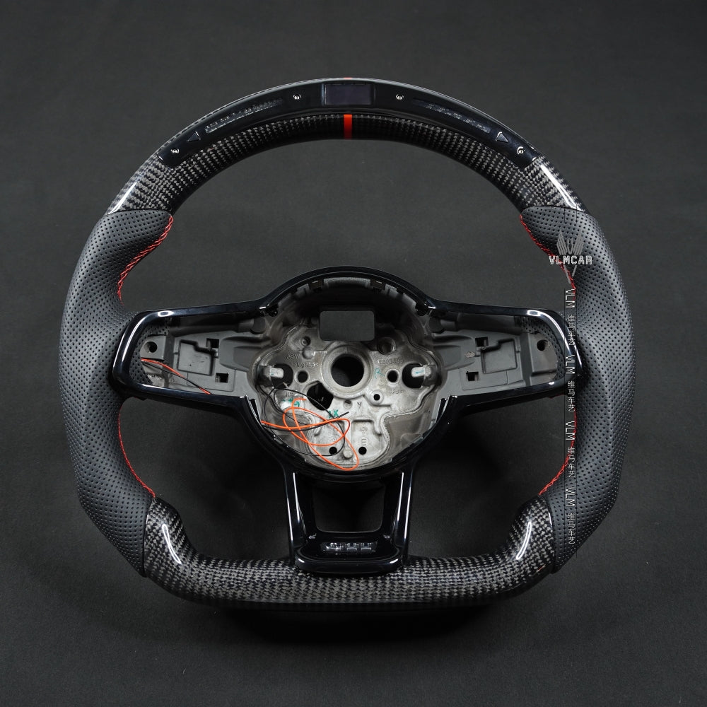 Private Custom Carbon Fiber Steering Wheel For Volkswagen Golf7 MK7R GTI VW