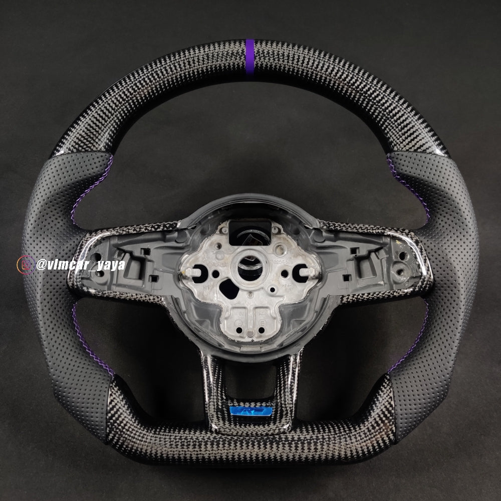Private Custom Carbon Fiber Steering Wheel For Volkswagen Golf7 MK7 R GTI VW