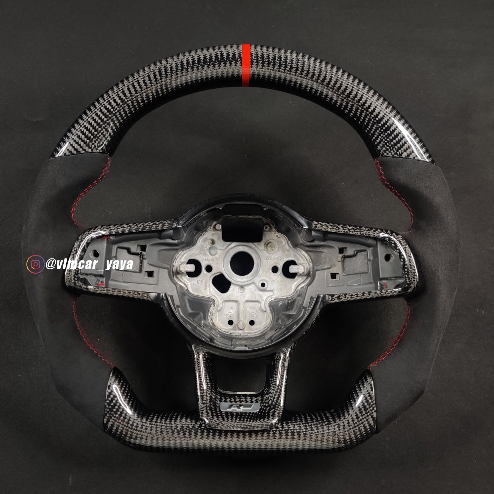 Private Custom Carbon Fiber Steering Wheel For Volkswagen Golf7 MK7 R GTI VW