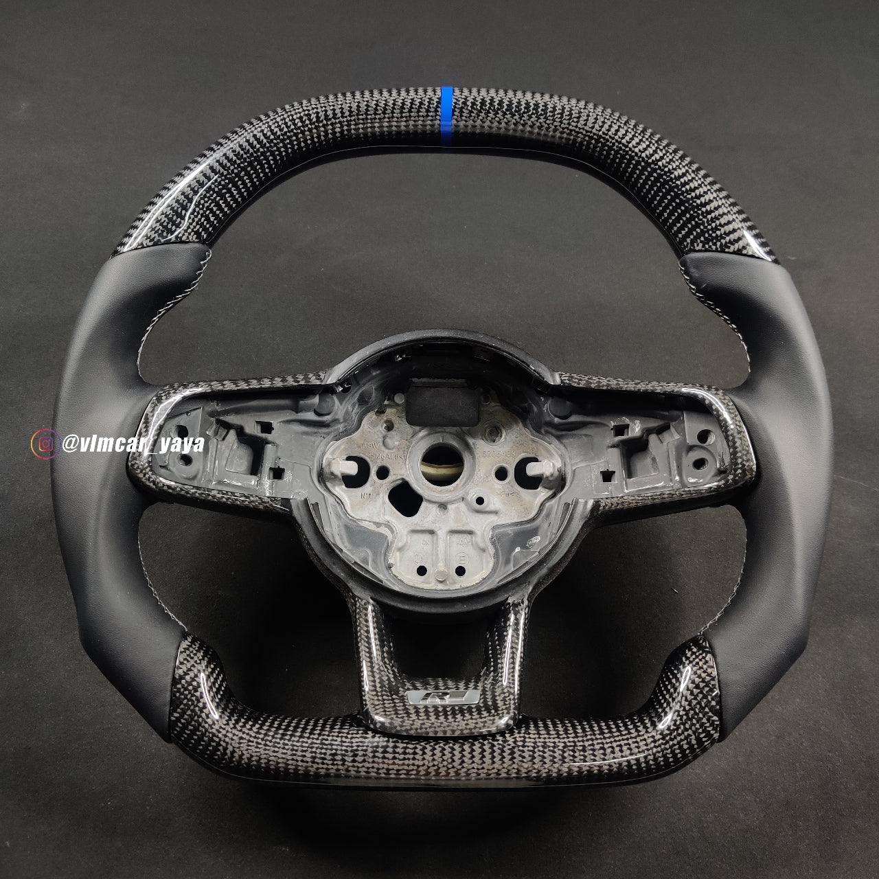 Private Custom Carbon Fiber Steering Wheel For Volkswagen Golf7 MK7R GTI VW