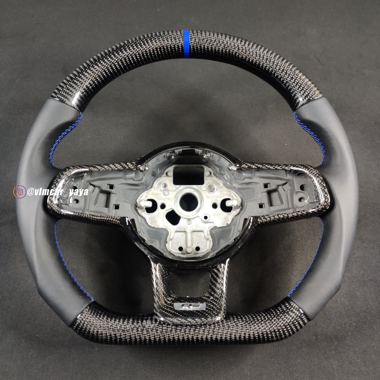 Private Custom Carbon Fiber Steering Wheel For Volkswagen Golf7 MK7R GTI VW