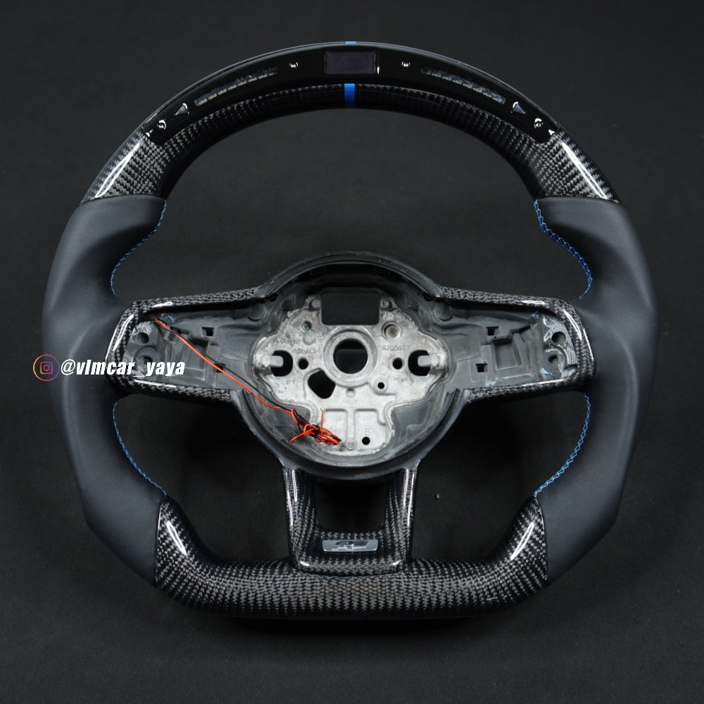 Private Custom Carbon Fiber Steering Wheel For Volkswagen Golf7 MK7R GTI VW